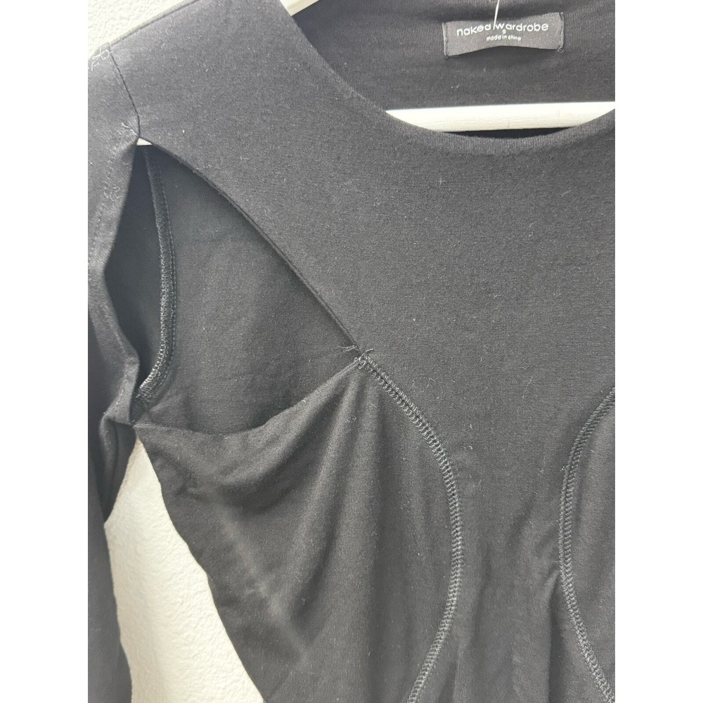 Naked Wardrobe Black Cutout Bodysuit - Picture 5 of 9